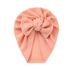 Solid Bow Turban Baby Hat