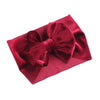 Solid Velvet Baby Bow Winter Headband