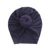 Solid Ribbed Bunny Knot Turban Hats