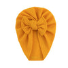 Solid Bow Turban Baby Hat