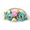 Nylon Floral Pearl Newborns Infant Headband