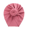 Solid Ribbed Bunny Knot Turban Hats