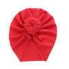 Solid Ribbed Bunny Knot Turban Hats