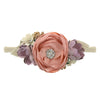 Nylon Floral Pearl Newborns Infant Headband