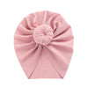 Solid Ribbed Bunny Knot Turban Hats