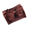 Solid Velvet Baby Bow Winter Headband