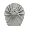 Solid Ribbed Bunny Knot Turban Hats