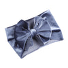 Solid Velvet Baby Bow Winter Headband