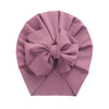 Solid Ribbed Bunny Knot Turban Hats