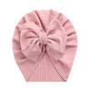 Solid Ribbed Bunny Knot Turban Hats