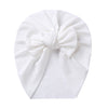 Solid Ribbed Bunny Knot Turban Hats