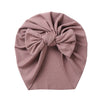 Solid Ribbed Bunny Knot Turban Hats