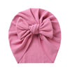 Solid Ribbed Bunny Knot Turban Hats