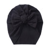 Solid Ribbed Bunny Knot Turban Hats