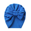 Big Solid Double Bow Knot Soft Bullet Polyester Fabric Turban SS111