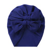 Big Solid Double Bow Knot Soft Bullet Polyester Fabric Turban SS111