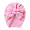 Big Solid Double Bow Knot Soft Bullet Polyester Fabric Turban SS111