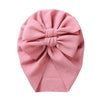 Big Solid Double Bow Knot Soft Bullet Polyester Fabric Turban SS111