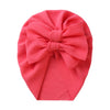 Big Solid Double Bow Knot Soft Bullet Polyester Fabric Turban SS111