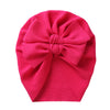 Big Solid Double Bow Knot Soft Bullet Polyester Fabric Turban SS111