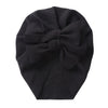 Big Solid Double Bow Knot Soft Bullet Polyester Fabric Turban SS111