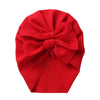 Big Solid Double Bow Knot Soft Bullet Polyester Fabric Turban SS111