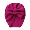 Big Solid Double Bow Knot Soft Bullet Polyester Fabric Turban SS111