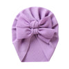 Big Solid Double Bow Knot Soft Bullet Polyester Fabric Turban SS111