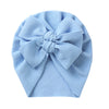 Big Solid Double Bow Knot Soft Bullet Polyester Fabric Turban SS111