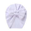 Big Solid Double Bow Knot Soft Bullet Polyester Fabric Turban SS111