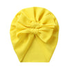 Big Solid Double Bow Knot Soft Bullet Polyester Fabric Turban SS111