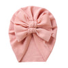 Big Solid Double Bow Knot Soft Bullet Polyester Fabric Turban SS111