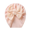 Big Solid Double Bow Knot Soft Bullet Polyester Fabric Turban SS111