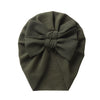 Big Solid Double Bow Knot Soft Bullet Polyester Fabric Turban SS111