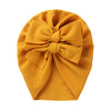 Big Solid Double Bow Knot Soft Bullet Polyester Fabric Turban SS111