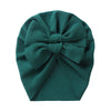 Big Solid Double Bow Knot Soft Bullet Polyester Fabric Turban SS111