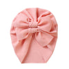 Big Solid Double Bow Knot Soft Bullet Polyester Fabric Turban SS111