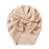 Big Solid Double Bow Knot Soft Bullet Polyester Fabric Turban SS111