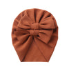 Big Solid Double Bow Knot Soft Bullet Polyester Fabric Turban SS111