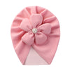 Faux Cashmere Pearl Flower Bow Newbron Baby Turban  SS115