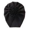 Big Blossom Flower Ribbed Turban Baby Hats