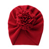 Big Blossom Flower Ribbed Turban Baby Hats