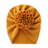 Big Blossom Flower Ribbed Turban Baby Hats