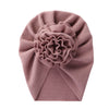 Big Blossom Flower Ribbed Turban Baby Hats