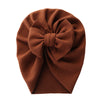 Solid Textured Ribbed Turban Hat