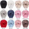 Winter Plain Big Bow New Colors Ribbed Turban SS131