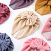 Winter Plain Faux Cashmere High Stretch Big Bow Turban SS135