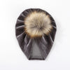 Solid Velvet Fabric Fur Ball Hat