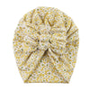 Flower Print baby Turban Hats