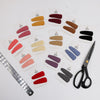 2Pcs/Set Solid Color Faux Cashmere Oval Snap Clip Kids Hair Clip PP179